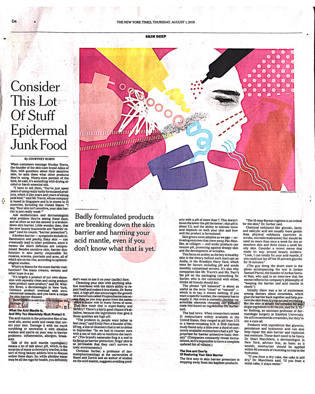The New York Times August 2019